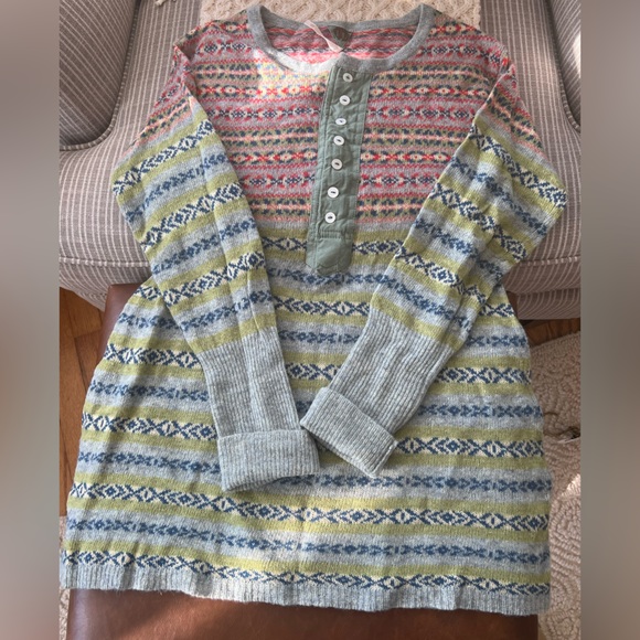 Free People fair isle sweater size XS - Picture 1 of 4